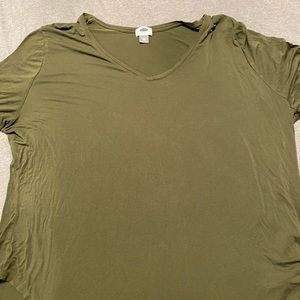 olive green tee
